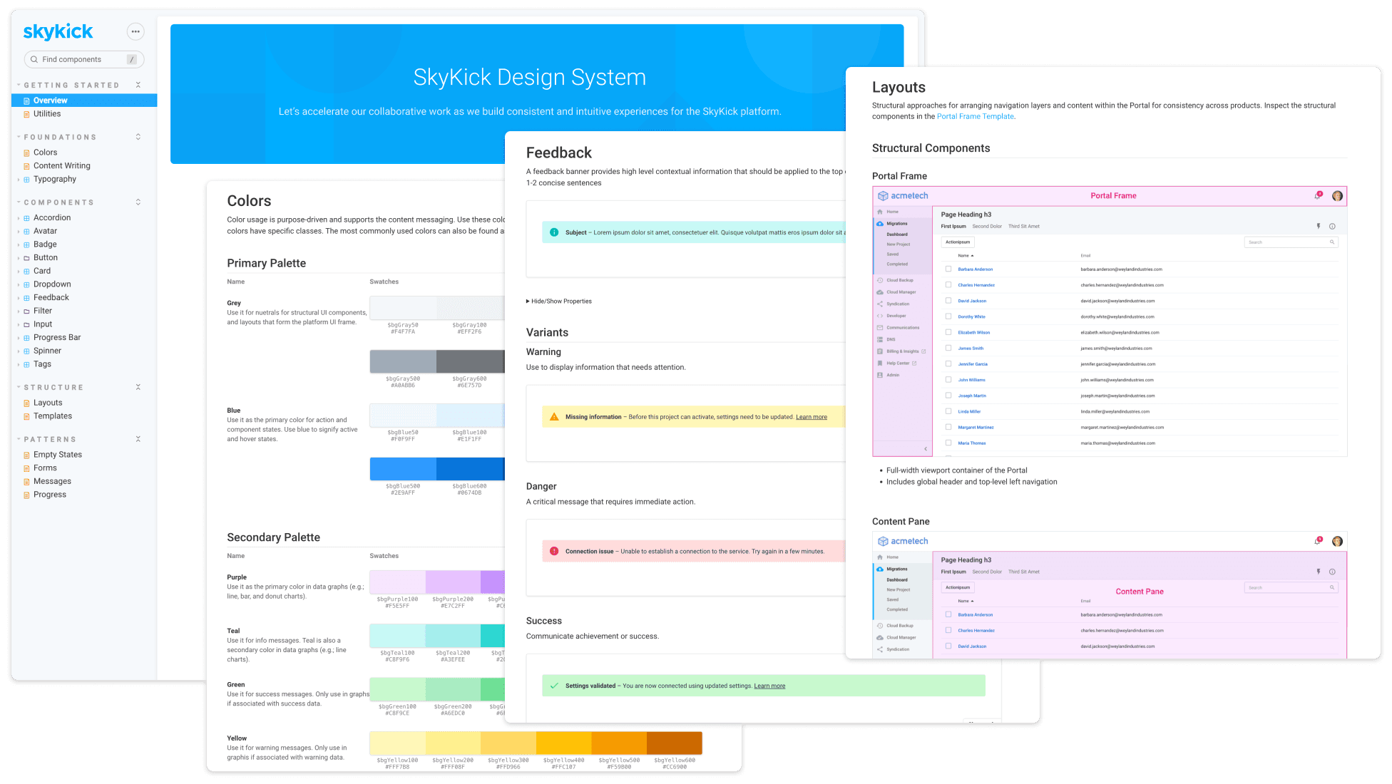 Scaling three products on one design system